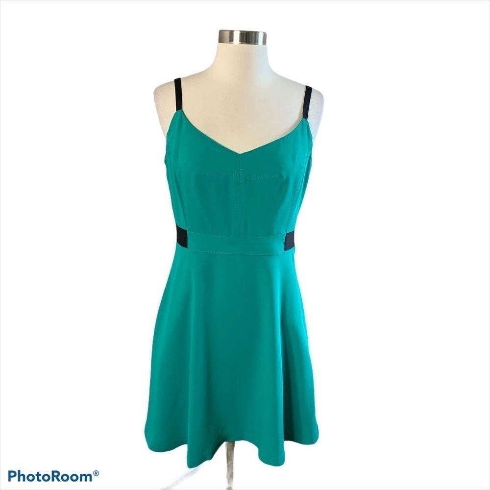 Rachel Roy Teal Blue Summer Color Block Dress